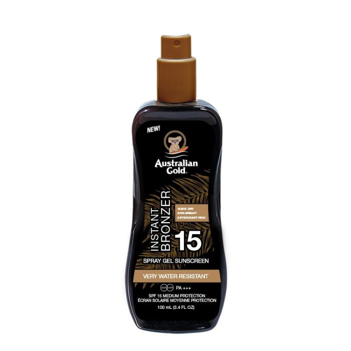Αντηλιακό spray gel με bronzers, με SPF 15 237ml - Australian Gold