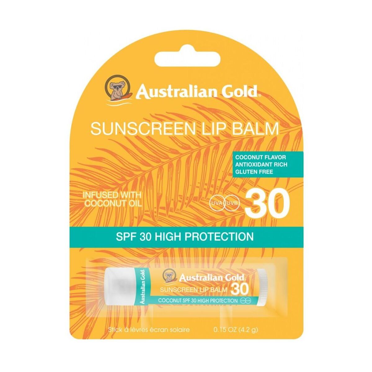 Αντηλιακό για τα χείλη με SPF 30, Coconut flavour - Australian Gold