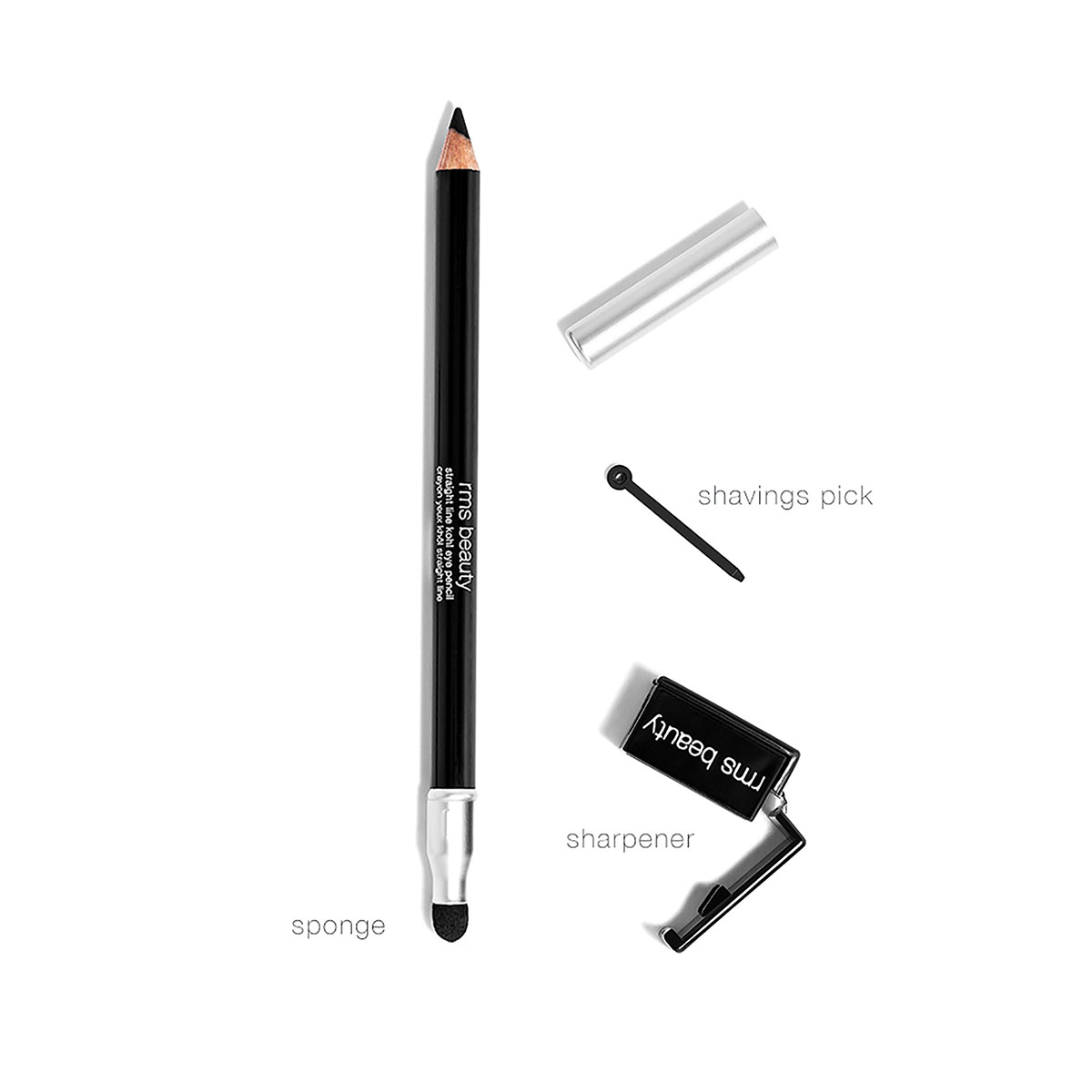 Straight Line Kohl Eye Pencil - HD Black