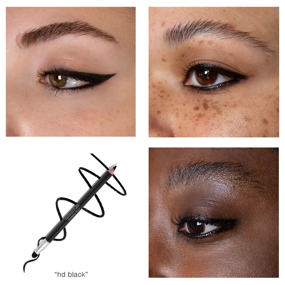 Straight Line Kohl Eye Pencil - HD Black