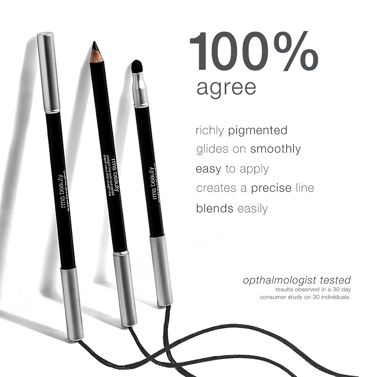 Straight Line Kohl Eye Pencil - HD Black