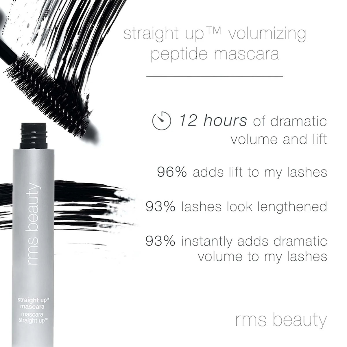 Straight Up™ Volumizing Peptide Mascara - Full Size