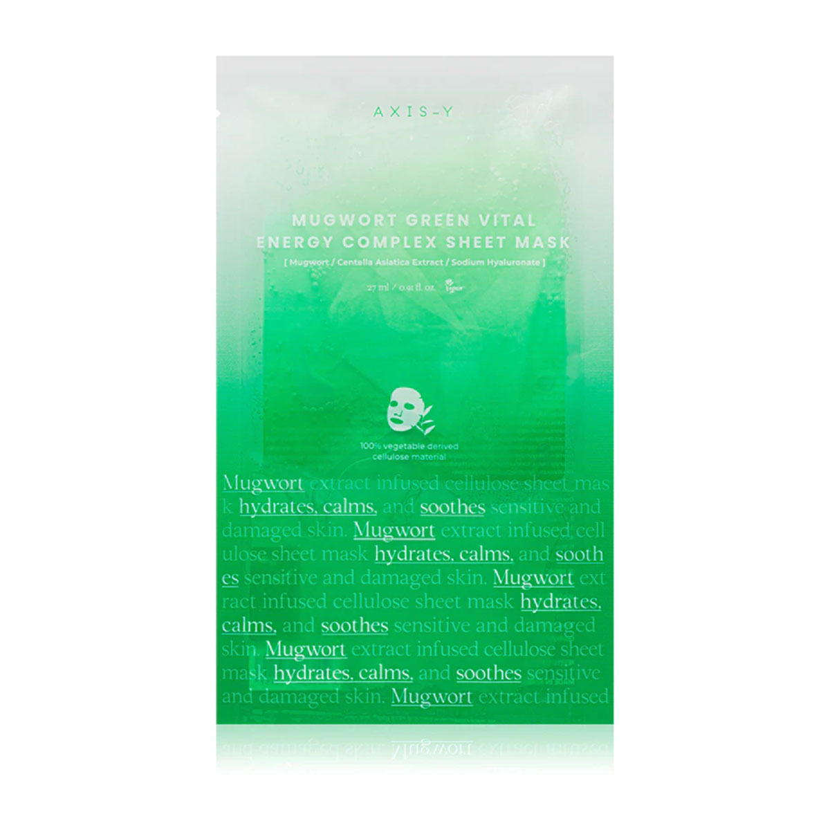 61% Mugwort Green Vital Energy Complex Sheet Mask