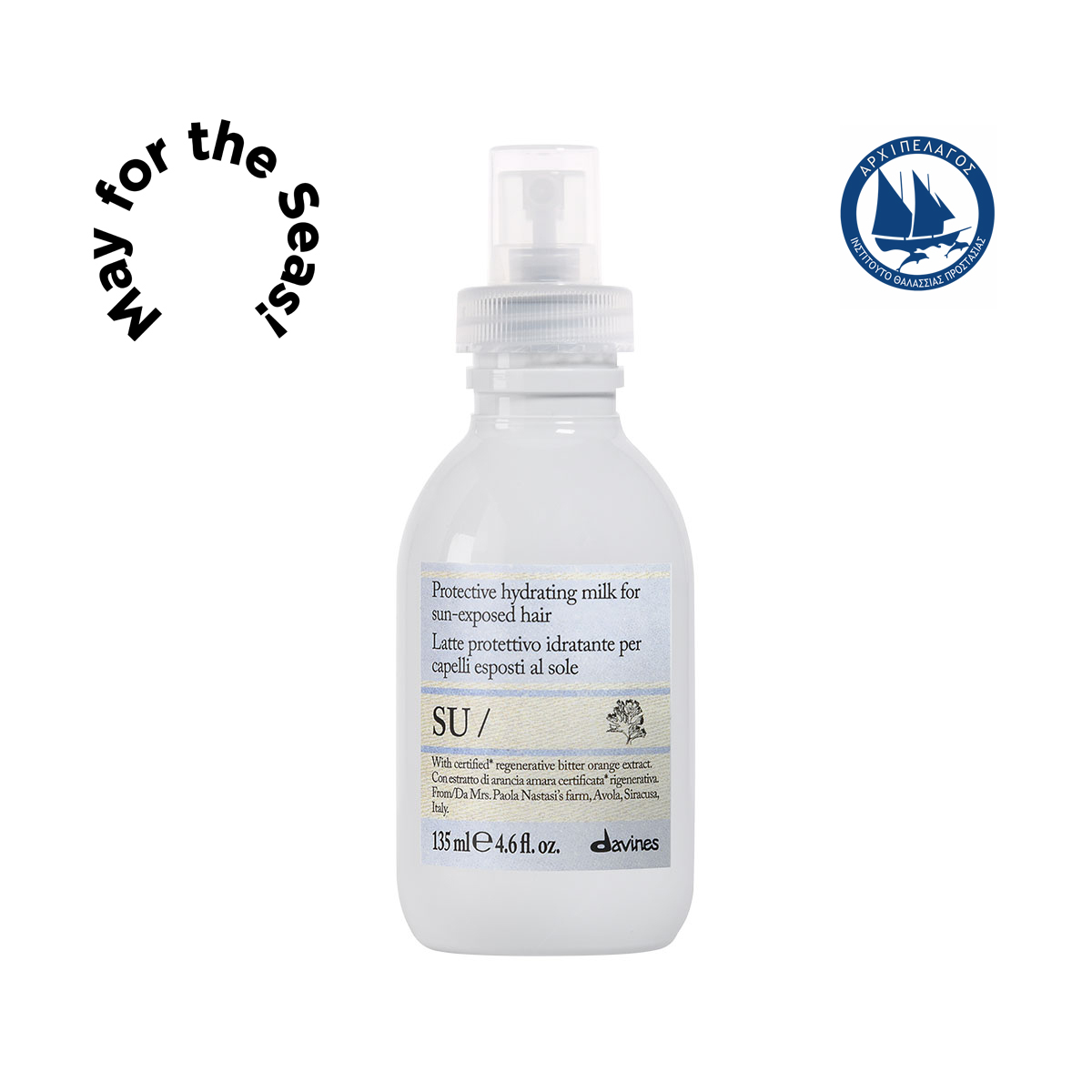 DAVINES SU HAIR MILK 135ml