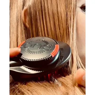 ONE Brush PRO - The World's ONLY Adjustable Bristle Strength Hairbrush- Pink/Grey