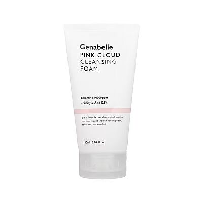 Genabelle Pink Cloud Cleansing Foam Gentle Moisturizing