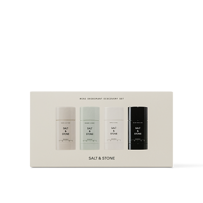 Mini Deodorant Set 4 Pcs - Extra Strength - Bergamot & Hinoki, Santal & Vetiver, Black Rose & Oud, Neroli & Basil
